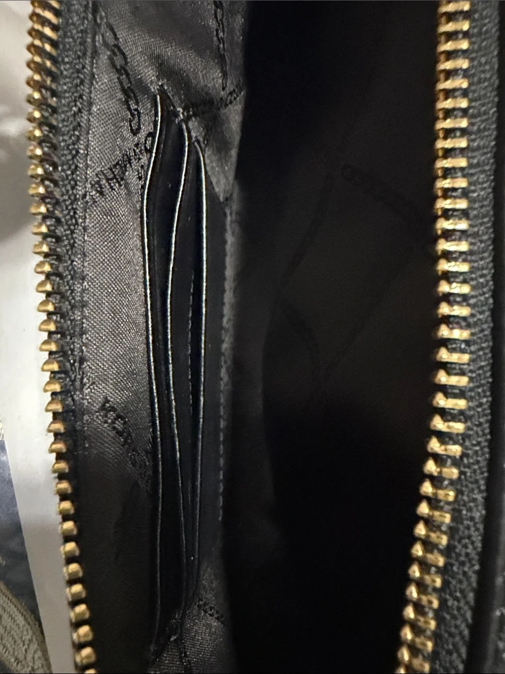 Michael Kors Black Pebbled Leather Crossbody Camera Bag with Gold Stud Strap